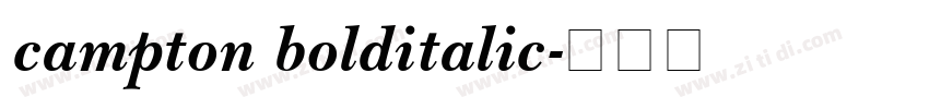 campton bolditalic字体转换